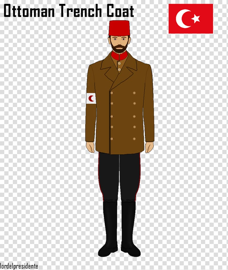 Ottoman Empire Military uniform Trench coat, military transparent background PNG clipart