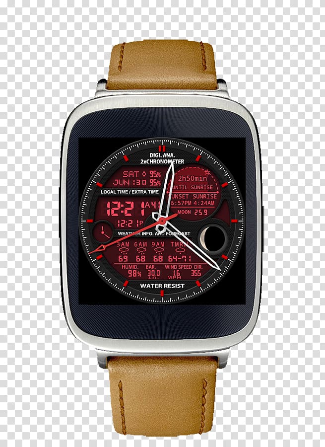 ASUS ZenWatch 2 ASUS ZenWatch 3 Smartwatch Wear OS, android transparent background PNG clipart