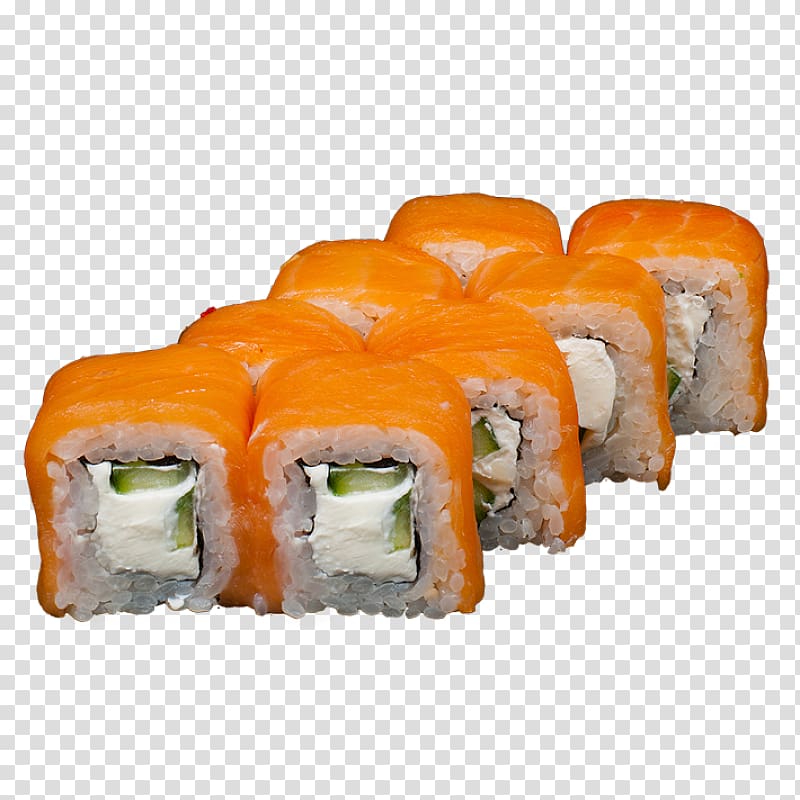 California roll Sashimi Gimbap Smoked salmon Sushi, sushi transparent background PNG clipart