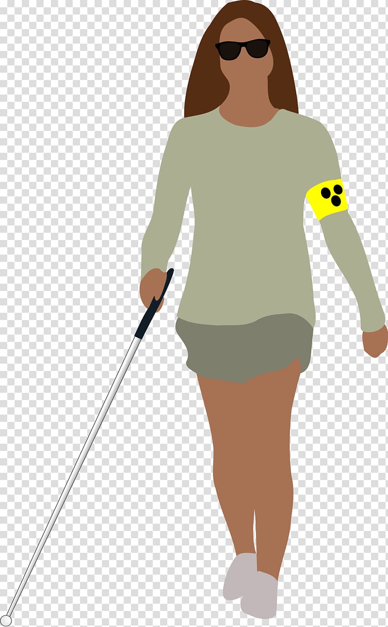 Visual impairment Ralphie , Blind Cane transparent background PNG clipart