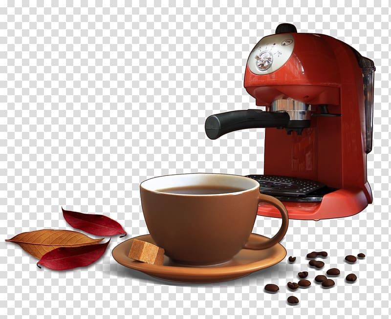 Coffee bean Tea Cafe Coffee cup, Freshly ground coffee transparent background PNG clipart