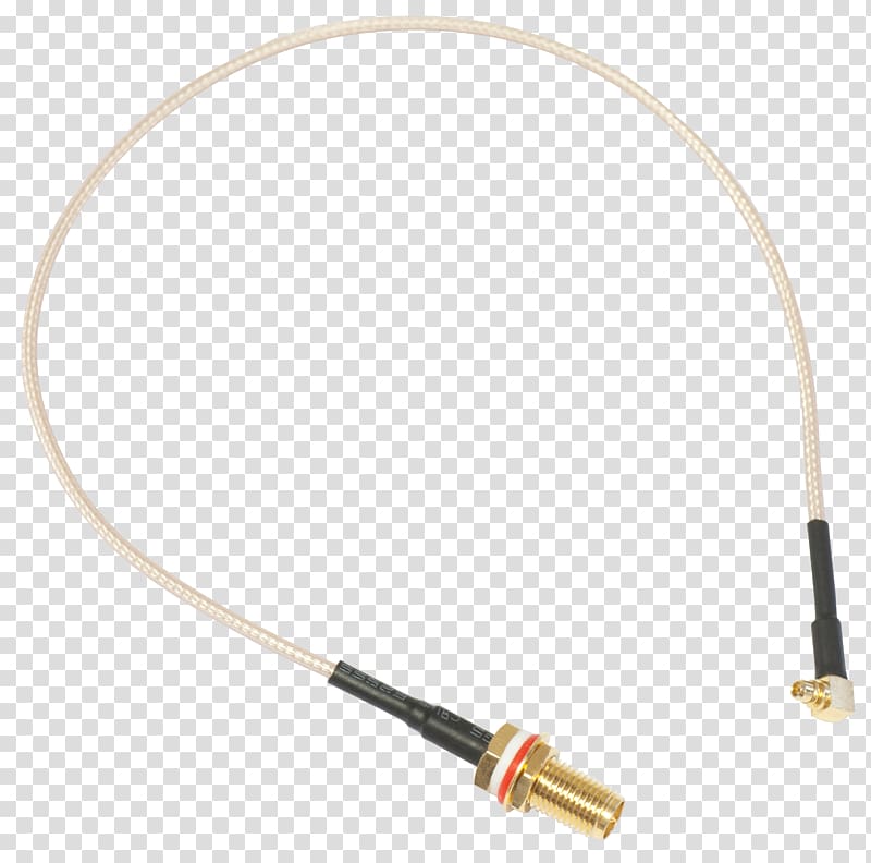 MMCX connector MikroTik Wireless RP-SMA Router, pigtail transparent background PNG clipart
