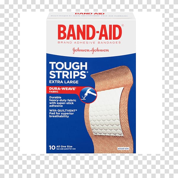 Johnson & Johnson Band-Aid Adhesive bandage Dressing, two adhesive strips transparent background PNG clipart