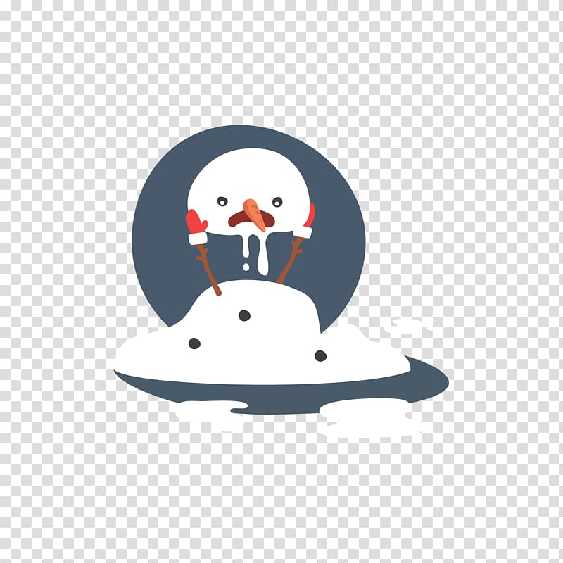 Melting Snowman Deformation, Deformation snowman transparent background PNG clipart