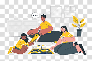 illustration, Game day, home, game, entertainment, activity, leisure, people, play, fun transparent background PNG clipart thumbnail