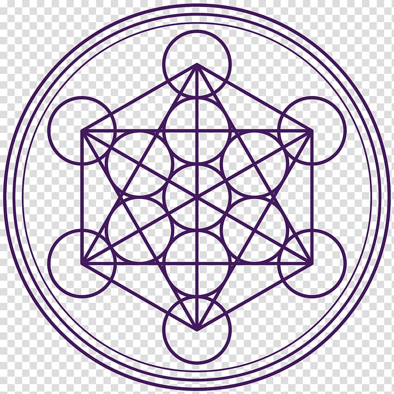 Metatron Sacred geometry Overlapping circles grid Crystal, symbol transparent background PNG clipart