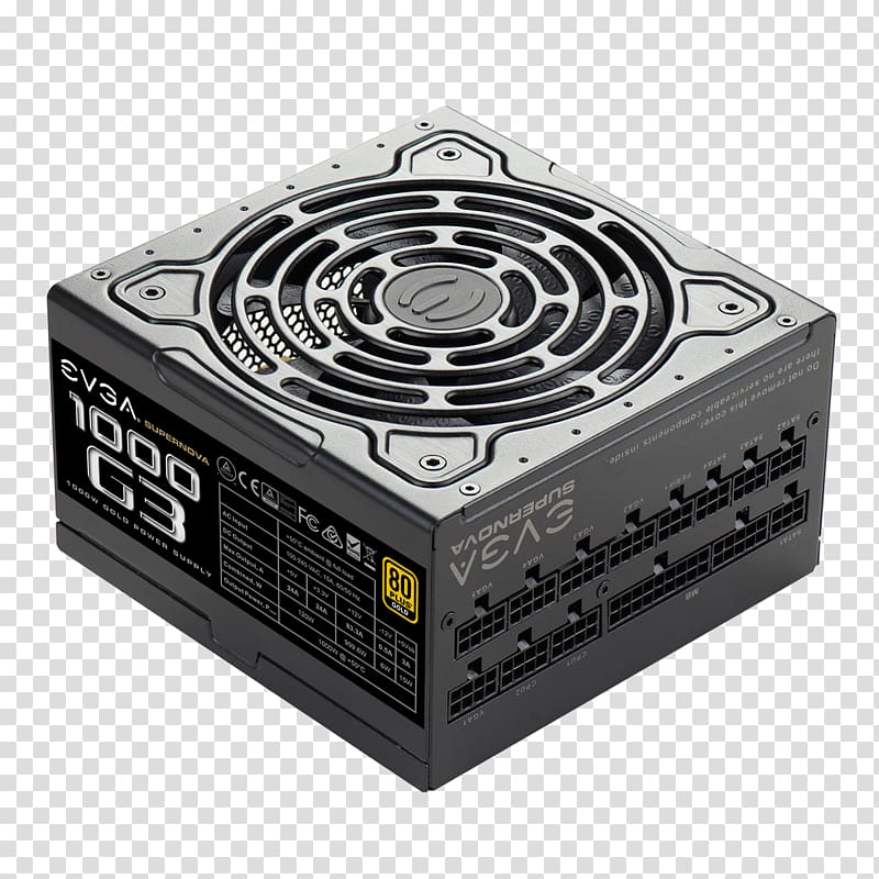 Power supply unit 80 Plus EVGA Corporation Power Converters ATX, host power supply transparent background PNG clipart