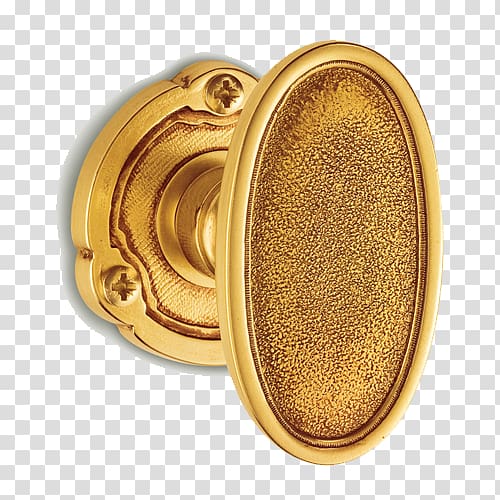 Door handle Brass Knauf, door Gold transparent background PNG clipart