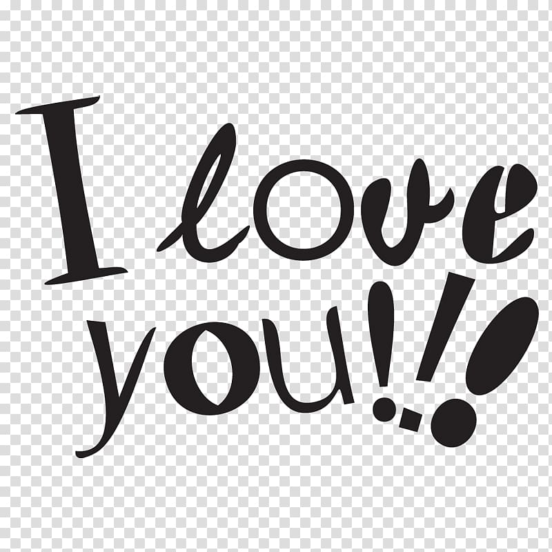 I love you transparent background PNG clipart