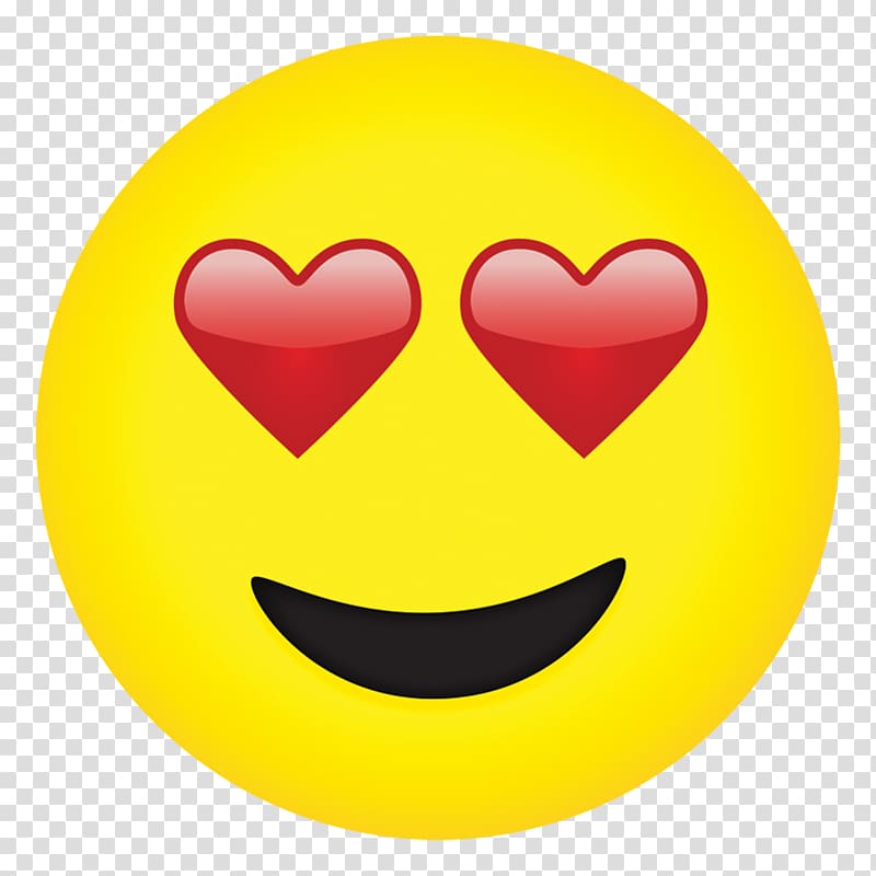 Emoji Eye Heart Face Smiley, blushing emoji transparent background PNG clipart