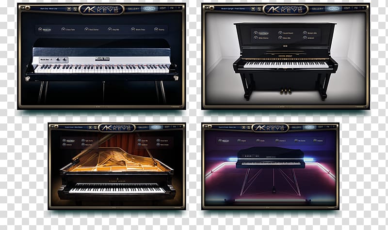 Electronic Musical Instruments Electronics Software synthesizer Electric grand piano, musical instruments transparent background PNG clipart