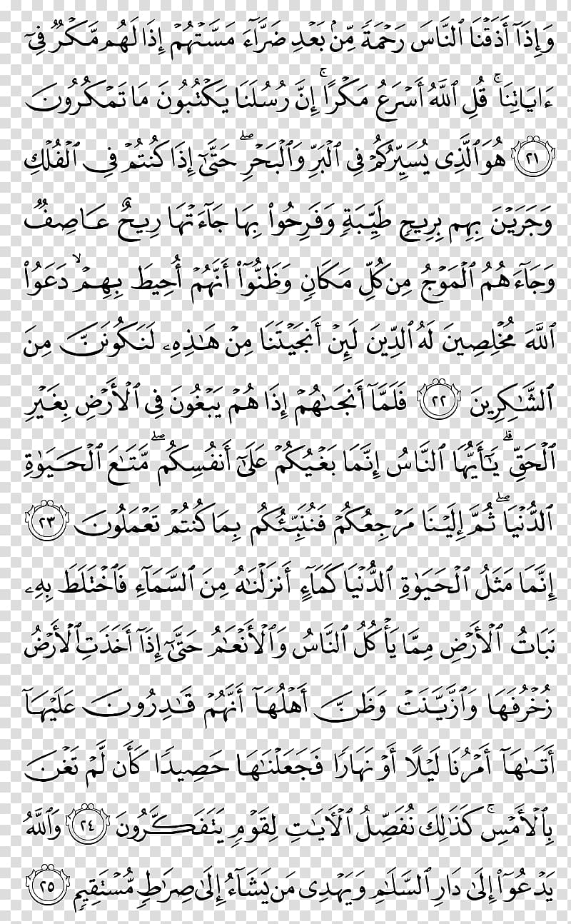 Quran Ayah Surah Juz\' Yunus, quran kareem transparent background PNG clipart