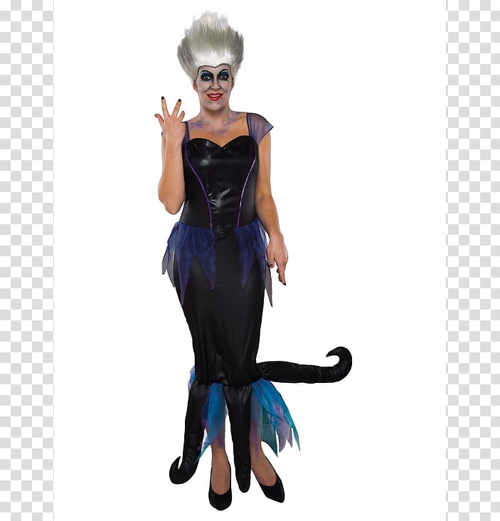 Halloween costume Ursula Clothing Cruella de Vil, dress transparent background PNG clipart