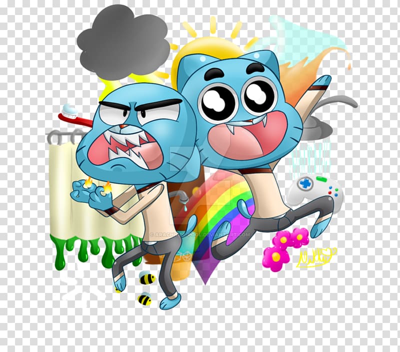 Digital art, Gunball, fictional Character, cartoon, amazing World Of Gumball  png