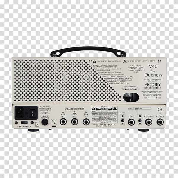 Guitar amplifier 6L6 Audio power amplifier EL34, electric guitar transparent background PNG clipart