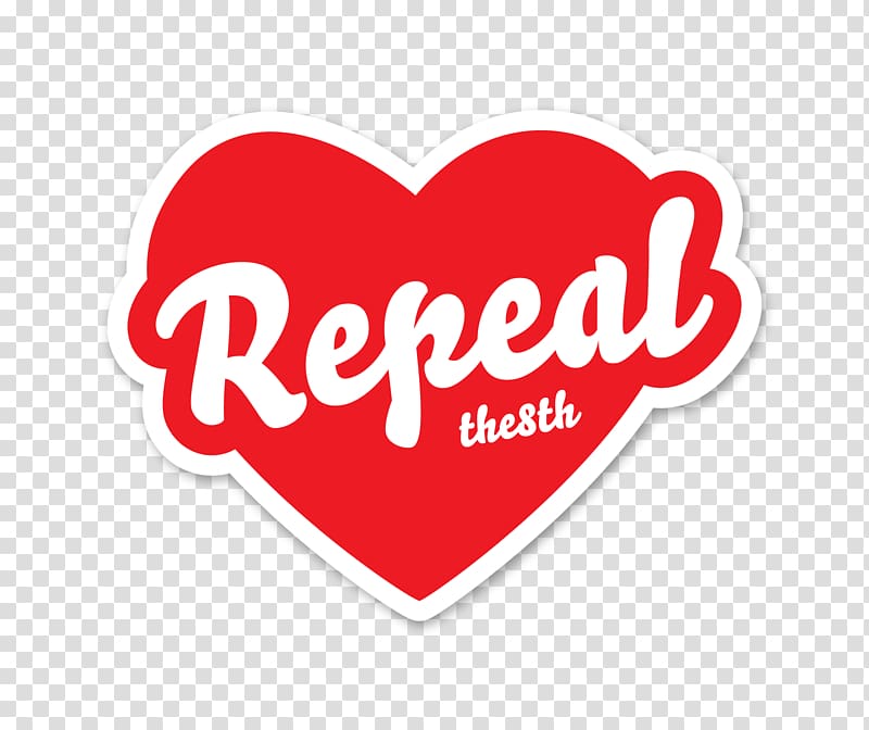 Eighth Amendment of the Constitution of Ireland Logo Referendum Abortion Heart, transparent background PNG clipart