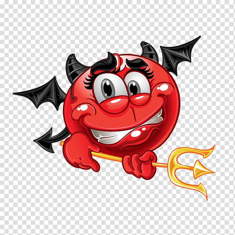 Smiley , Cartoon Red Bull transparent background PNG clipart