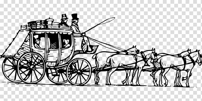Horse-drawn vehicle Coach Carriage , horse transparent background PNG clipart