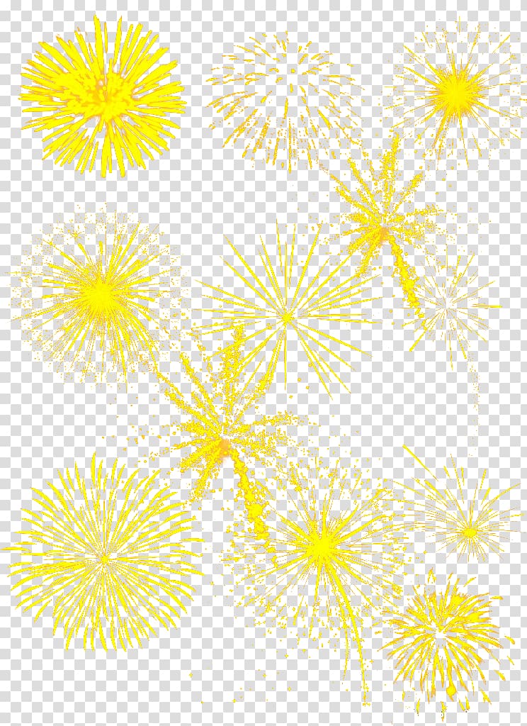 Yellow Fireworks , Yellow fireworks transparent background PNG clipart