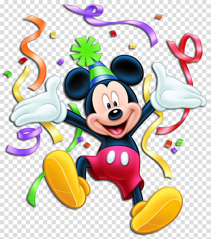 Mickey Mouse illustration, Minnie Mouse Mickey Mouse Donald Duck Birthday , mickey mouse birthday transparent background PNG clipart