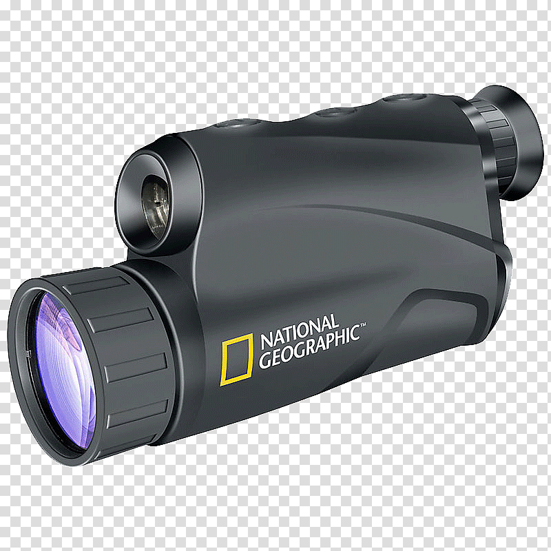 Night vision device Monocular National Geographic Binoculars, Binoculars transparent background PNG clipart