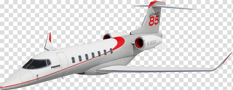 Bombardier Challenger 600 series Learjet 70/75 Learjet 85 Learjet 45 Aircraft, aircraft transparent background PNG clipart