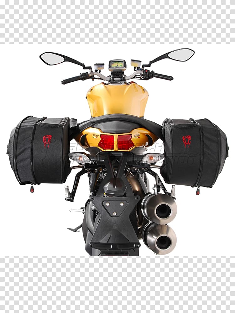 Saddlebag Motorcycle Ducati Streetfighter Ducati 848, motorcycle transparent background PNG clipart