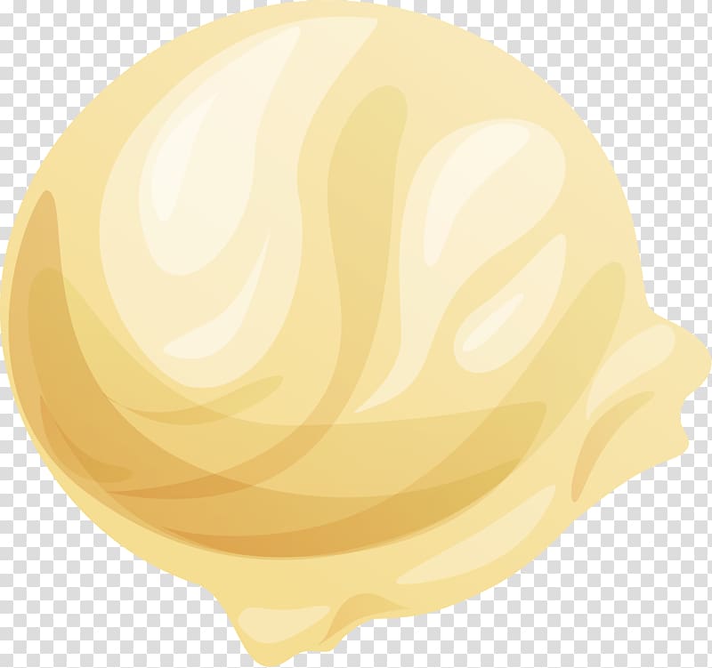 Yellow, Hand painted yellow ice cream transparent background PNG clipart