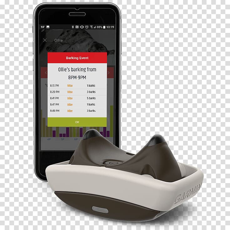 Dog Garmin Ltd. GPS Navigation Systems Collar Bark, smart device transparent background PNG clipart
