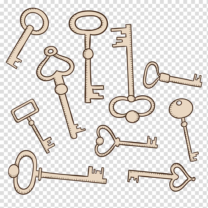 Euclidean Drawing , key collection transparent background PNG clipart