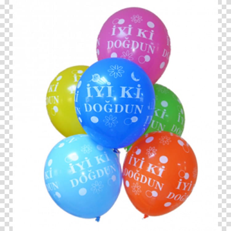 Toy balloon Birthday Party, Iyi parti transparent background PNG clipart