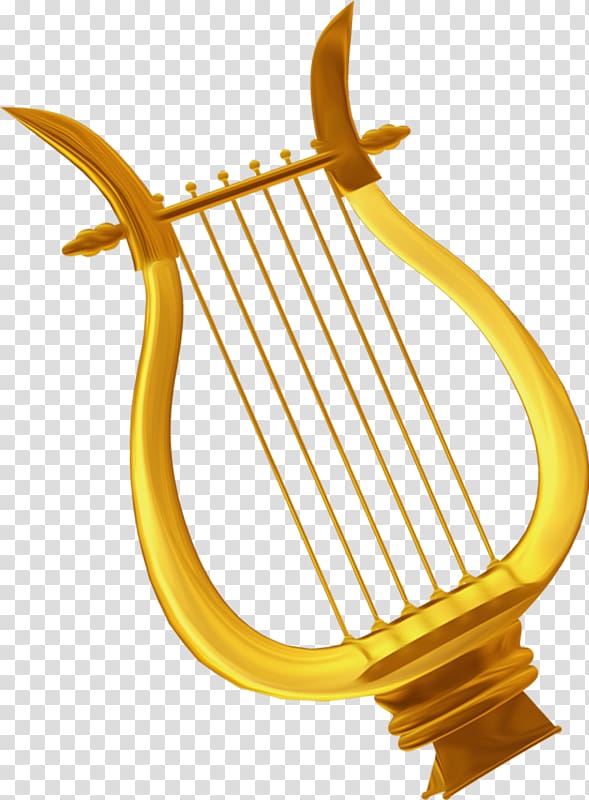 Musical instrument Harp, A harp transparent background PNG clipart