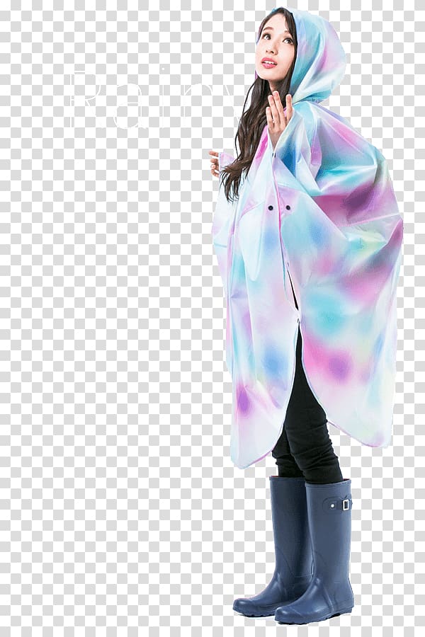 East Asian rainy season Poncho 雨具 Outerwear, rain transparent