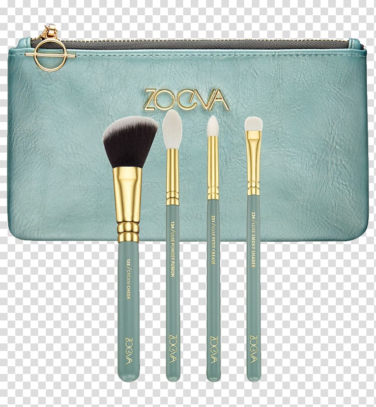 Makeup brush ZOEVA Offline Brush Set Zoeva Rose Golden Luxury Set Vol. 1 Cosmetics, golden brush transparent background PNG clipart
