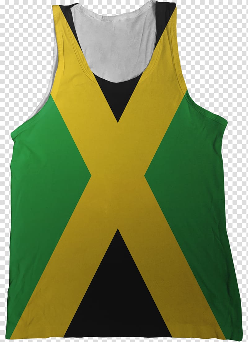 Gilets Jamaica Tanktop Sleeveless shirt, Jamaica Flag transparent background PNG clipart