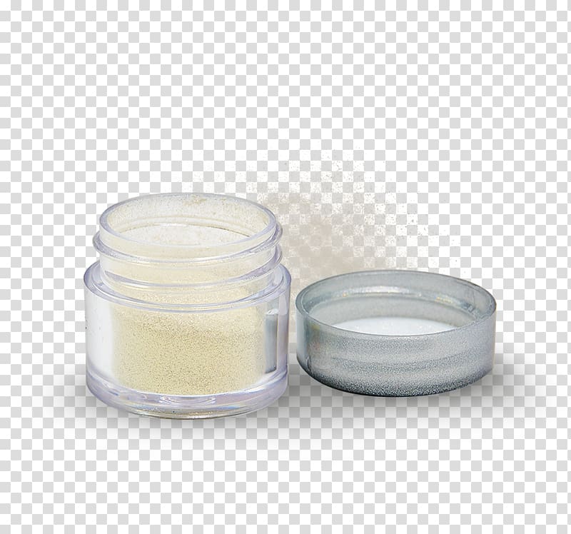 Cosmetics Lid Powder Glass, glitter dust transparent background PNG clipart