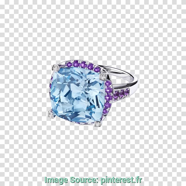 Ring Topaz Jewellery Solitaire Blue, ring transparent background PNG clipart