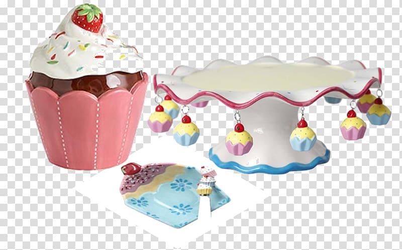 Cupcake Cake decorating Buttercream Gift, Cookie Jar Group transparent background PNG clipart