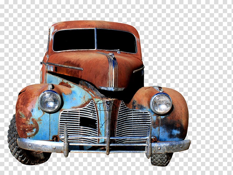 classic brown and white vehicle, Antique car Vintage car, car transparent background PNG clipart