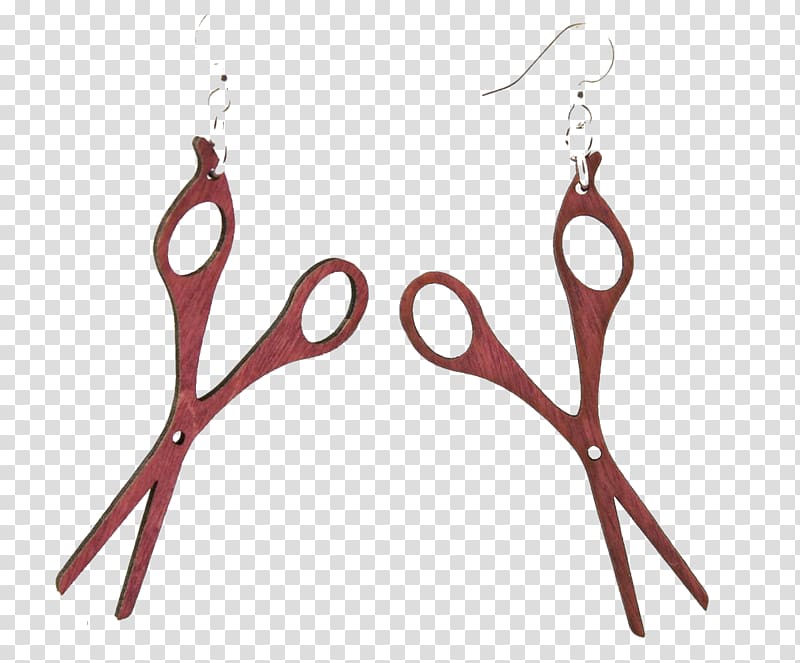Earring Body Jewellery Necklace Color scheme, a pair of scissors transparent background PNG clipart