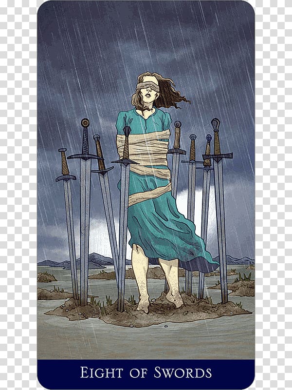 The Llewellyn Tarot Llewellyn Worldwide Eight of Swords Playing card, others transparent background PNG clipart