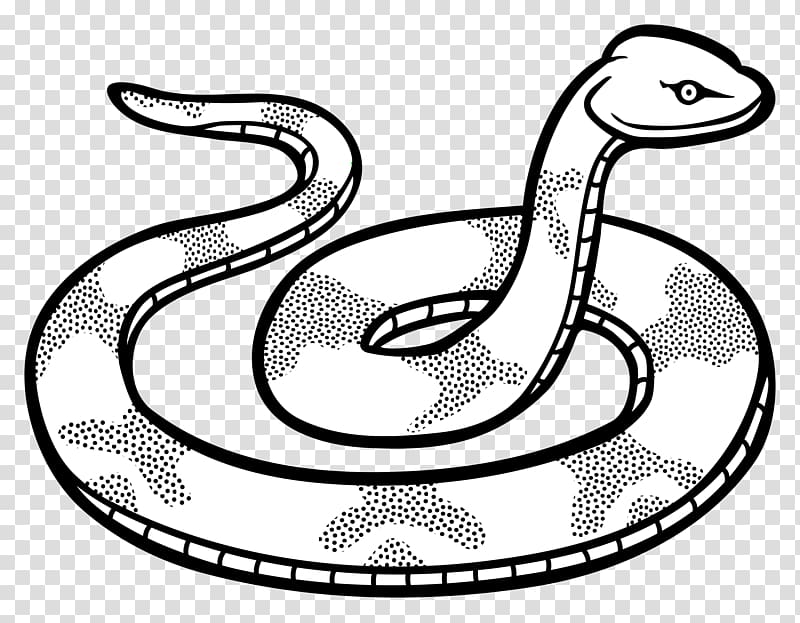 Snake Black and white Drawing Black mamba , snakes transparent background PNG clipart