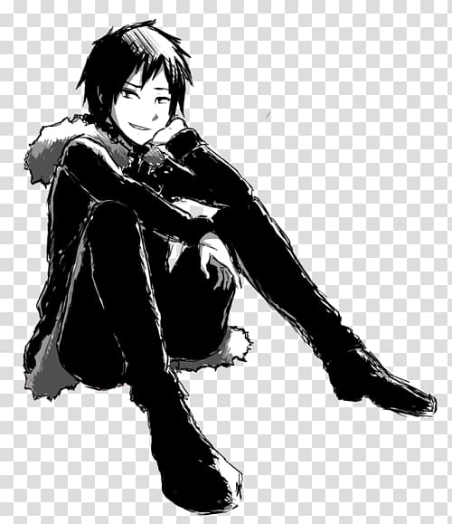 Durarara!! Anime Flea Ikebukuro Black hair, Durarara transparent background PNG clipart