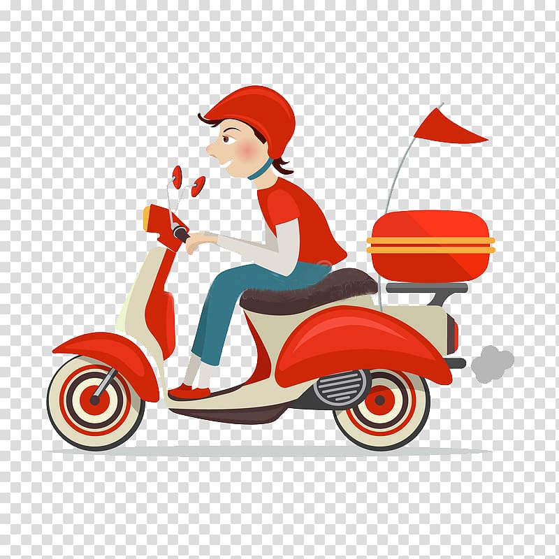 Scooter Delivery Motorcycle , scooter transparent background PNG clipart