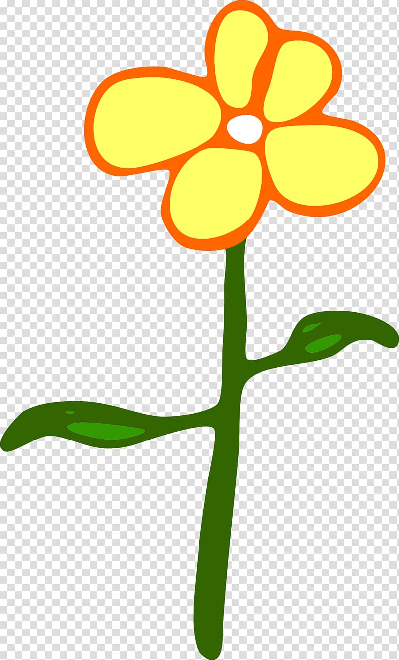 Flower Cartoon Yellow , cartoon flowers transparent background PNG clipart