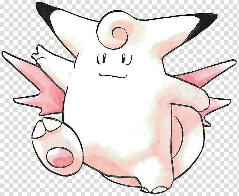 Pokémon Red and Blue Clefable Clefairy Whiskers, FABLES transparent background PNG clipart
