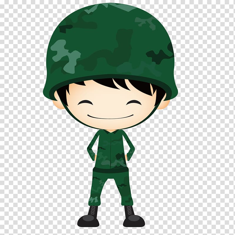 male soldier illustration, Army Soldier , Cute soldier transparent background PNG clipart