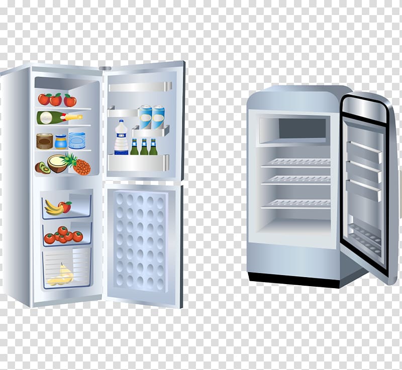 Kitchen utensil Home appliance Icon, refrigerator transparent background PNG clipart