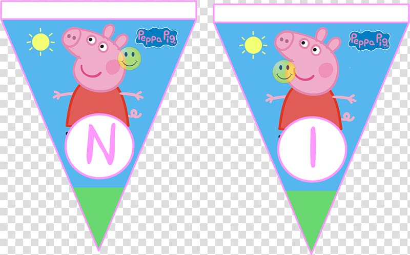 Text Paper Printing, PEPPA PIG transparent background PNG clipart