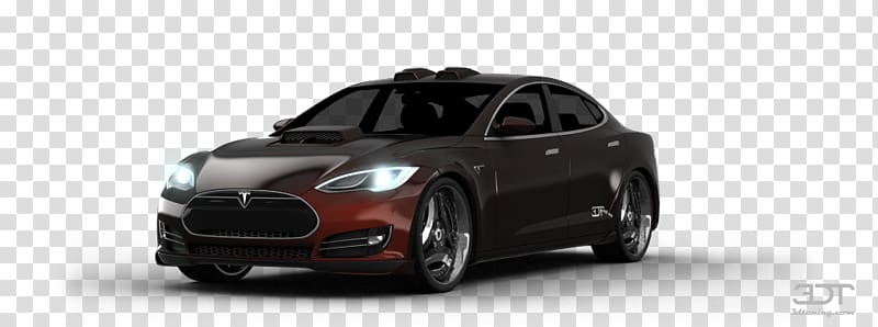 Alloy wheel Mid-size car Tire Compact car, 2016 Tesla Model S transparent background PNG clipart